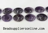 CNA1195 15.5 inches 30*40mm oval amethyst beads wholesale