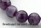 CNA15 15 inch 12mm round natural amethyst quartz beads Wholesale