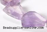 CNA16 15*27mm freeform A- grade natural amethyst beads Wholesale