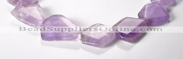 CNA16 15*27mm freeform A- grade natural amethyst beads Wholesale