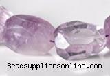 CNA17 15*28mm freeform A- grade natural amethyst beads Wholesale