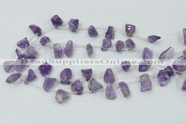 CNA205 15.5 inches 12*20mm natural amethyst gemstone chips beads