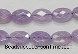 CNA329 15.5 inches 10*14mm faceted oval natural lavender amethyst beads