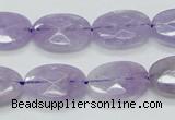 CNA330 15.5 inches 13*18mm faceted oval natural lavender amethyst beads