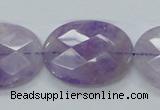 CNA333 15.5 inches 22*30mm faceted oval natural lavender amethyst beads