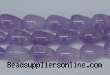 CNA416 15.5 inches 8*12mm teardrop natural lavender amethyst beads