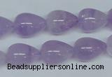 CNA418 15.5 inches 12*16mm teardrop natural lavender amethyst beads