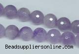 CNA423 15.5 inches 10mm faceted round natural lavender amethyst beads