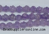 CNA431 15.5 inches 8*8mm skull shape natural lavender amethyst beads