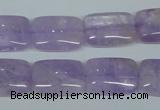 CNA441 15.5 inches 15*20mm rectangle natural lavender amethyst beads