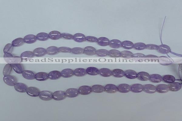 CNA443 15.5 inches 10*12mm oval natural lavender amethyst beads