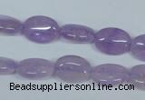 CNA444 15.5 inches 10*14mm oval natural lavender amethyst beads