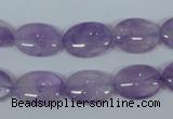 CNA446 15.5 inches 13*18mm oval natural lavender amethyst beads