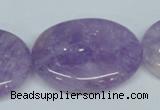 CNA451 15.5 inches 25*30mm oval natural lavender amethyst beads