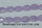 CNA453 15.5 inches 8*12mm faceted oval natural lavender amethyst beads