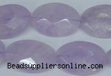 CNA458 15.5 inches 18*25mm faceted oval natural lavender amethyst beads