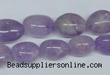 CNA465 15.5 inches 10*14mm nugget natural lavender amethyst beads