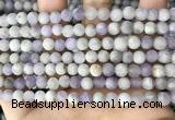 CNA675 15.5 inches 4mm round matte lavender amethyst beads