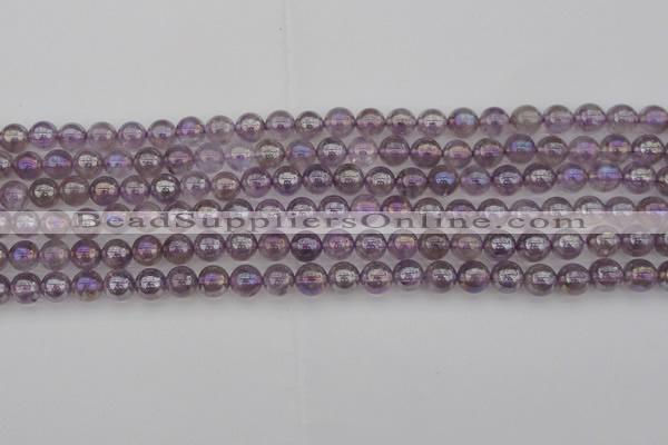 CNA701 15.5 inches 6mm round AB-color amethyst gemstone beads