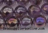 CNA704 15.5 inches 12mm round AB-color amethyst gemstone beads