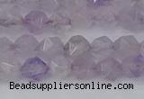 CNA761 15.5 inches 6mm faceted nuggets light lavender amethyst beads