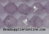 CNA764 15.5 inches 12mm faceted nuggets light lavender amethyst beads