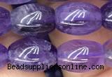 CNA771 15.5 inches 8*11mm rice amethyst gemstone beads