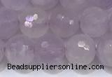 CNA790 15.5 inches 8mmm faceted round lavender amethyst beads