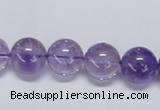 CNA803 15.5 inches 10mm round natural light amethyst beads