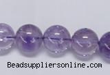 CNA804 15.5 inches 12mm round natural light amethyst beads