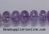 CNA811 15.5 inches 10*14mm rondelle natural light amethyst beads