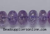 CNA812 15.5 inches 10*16mm rondelle natural light amethyst beads