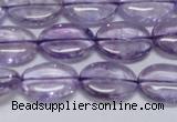 CNA830 15.5 inches 10*14mm oval natural light amethyst beads