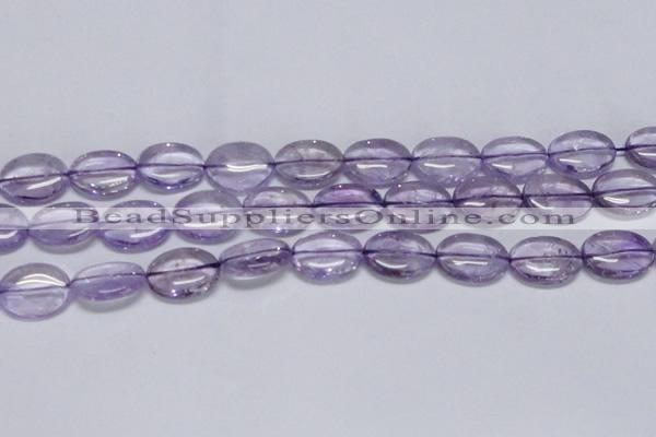 CNA833 15.5 inches 15*20mm oval natural light amethyst beads