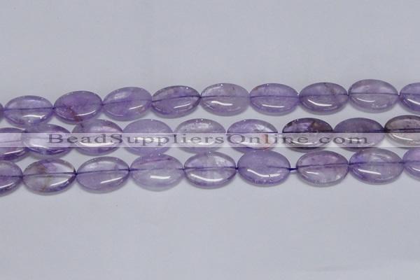 CNA834 15.5 inches 18*25mm oval natural light amethyst beads