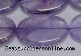 CNA837 15.5 inches 25*35mm oval natural light amethyst beads