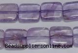 CNA840 15.5 inches 10mm square natural light amethyst beads