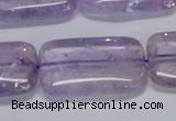 CNA855 15.5 inches 20*30mm rectangle natural light amethyst beads