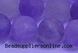 CNA916 15.5 inches 16mm round matte amethyst gemstone beads