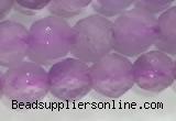 CNA962 15.5 inches 4mm faceted round natural lavender amethyst beads