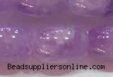 CNA976 15.5 inches 10*14mm drum natural lavender amethyst beads