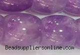 CNA982 15.5 inches 16*16mm drum natural lavender amethyst beads