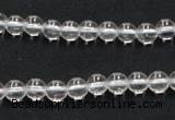 CNC01 15.5 inches 6mm round grade AB natural white crystal beads