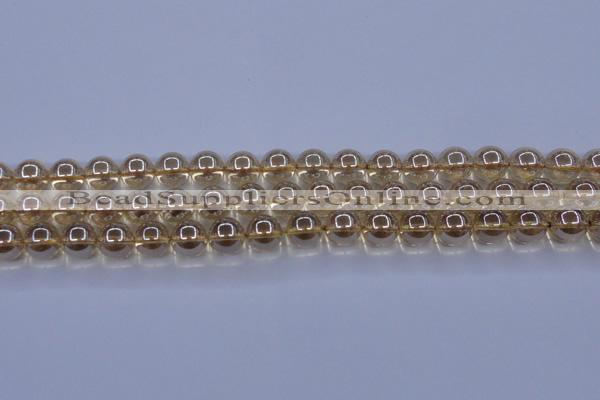 CNC503 15.5 inches 10mm round dyed natural white crystal beads