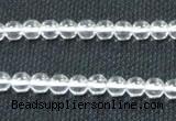 CNC58 15.5 inches 6mm round grade A natural white crystal beads