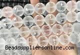 CNC856 15.5 inches 18mm faceted round white crystal beads