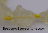 CNG1002 15.5 inches 15*25mm - 25*30mm nuggets lemon quartz beads