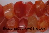 CNG1025 15.5 inches 10*14mm - 15*20mm faceted nuggets carnelian beads