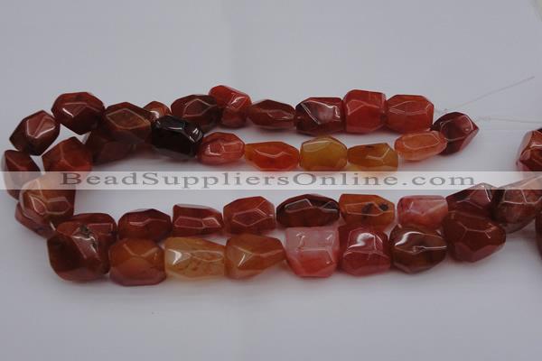 CNG1040 15.5 inches 13*18mm - 15*20mm faceted nuggets carnelian beads