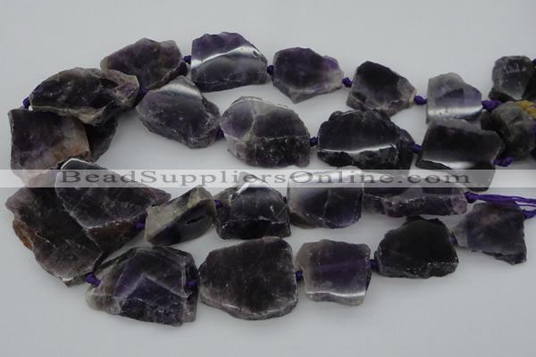 CNG1076 15.5 inches 18*25mm - 35*40mm nuggets amethyst beads